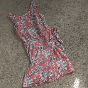 Pink floral dress (S)